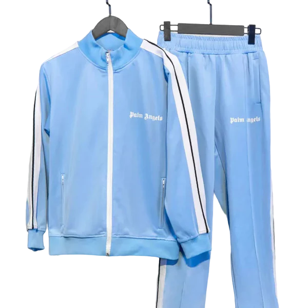 Conjunto Palm Angels Logo Tracksuit Azul Claro
